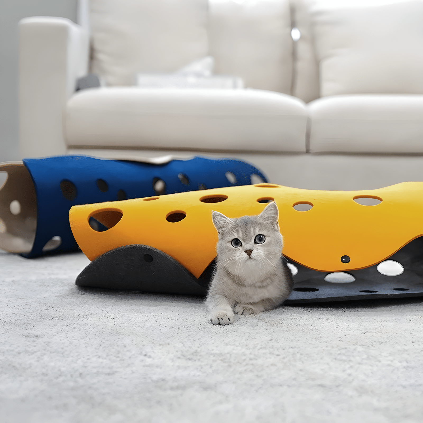 DIY Removable Washable Spliced Color Cat Felt - Purrdream