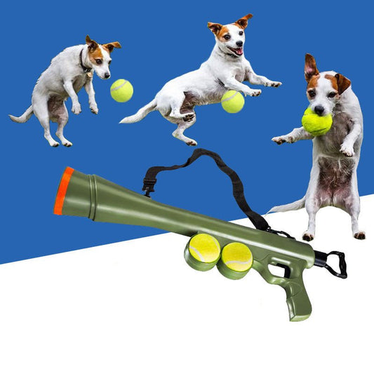 Launch Gun Tennis Launcher For Pet Interaction - Purrdream